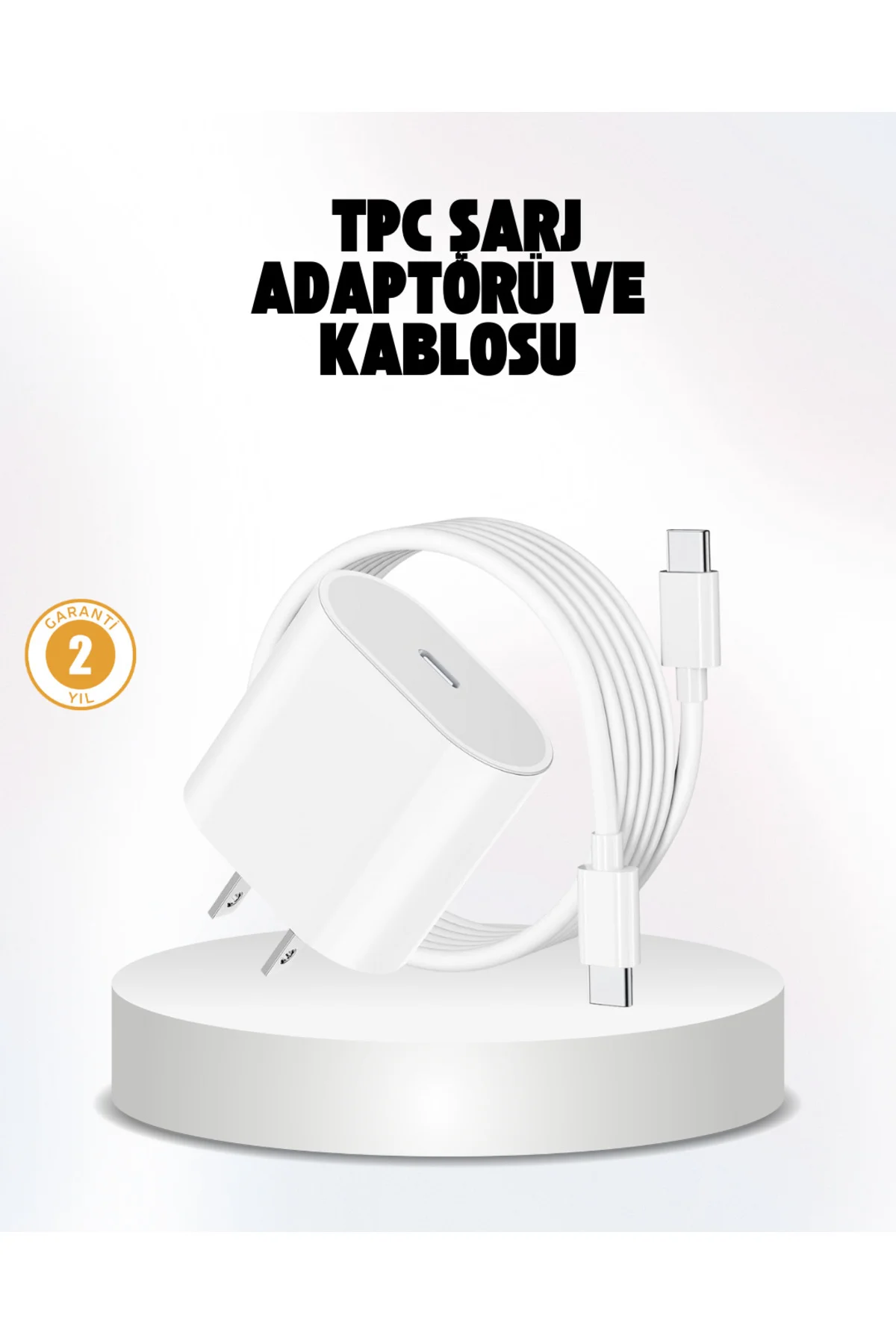 iPhone ve iPad Uyumlu 20W Güvenli USB-C Hızlı Şarj Adaptörü
