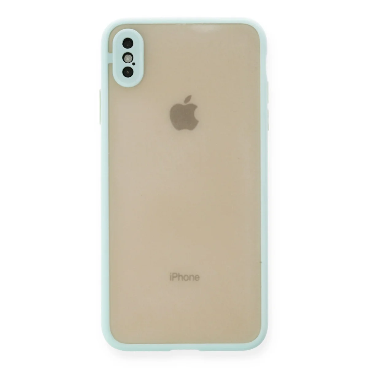 iPhone X Montreal Silikon Kılıf - Turkuaz Yüksek Koruma Kapak