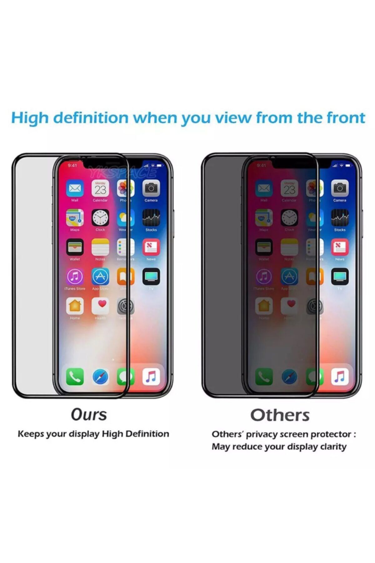 Iphone X - Xs-11pro (birebir Aynı) 6d Kavisli Temperli Hayelet Ek