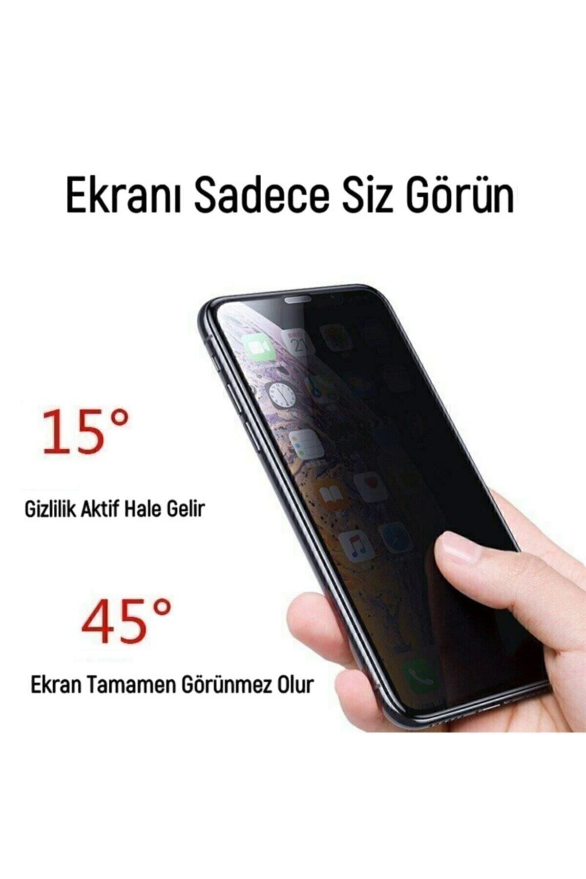 Iphone X / Xs Gizli Hayalet 5d Tam Kaplayan Kırılmaz Cam ( Siyah 