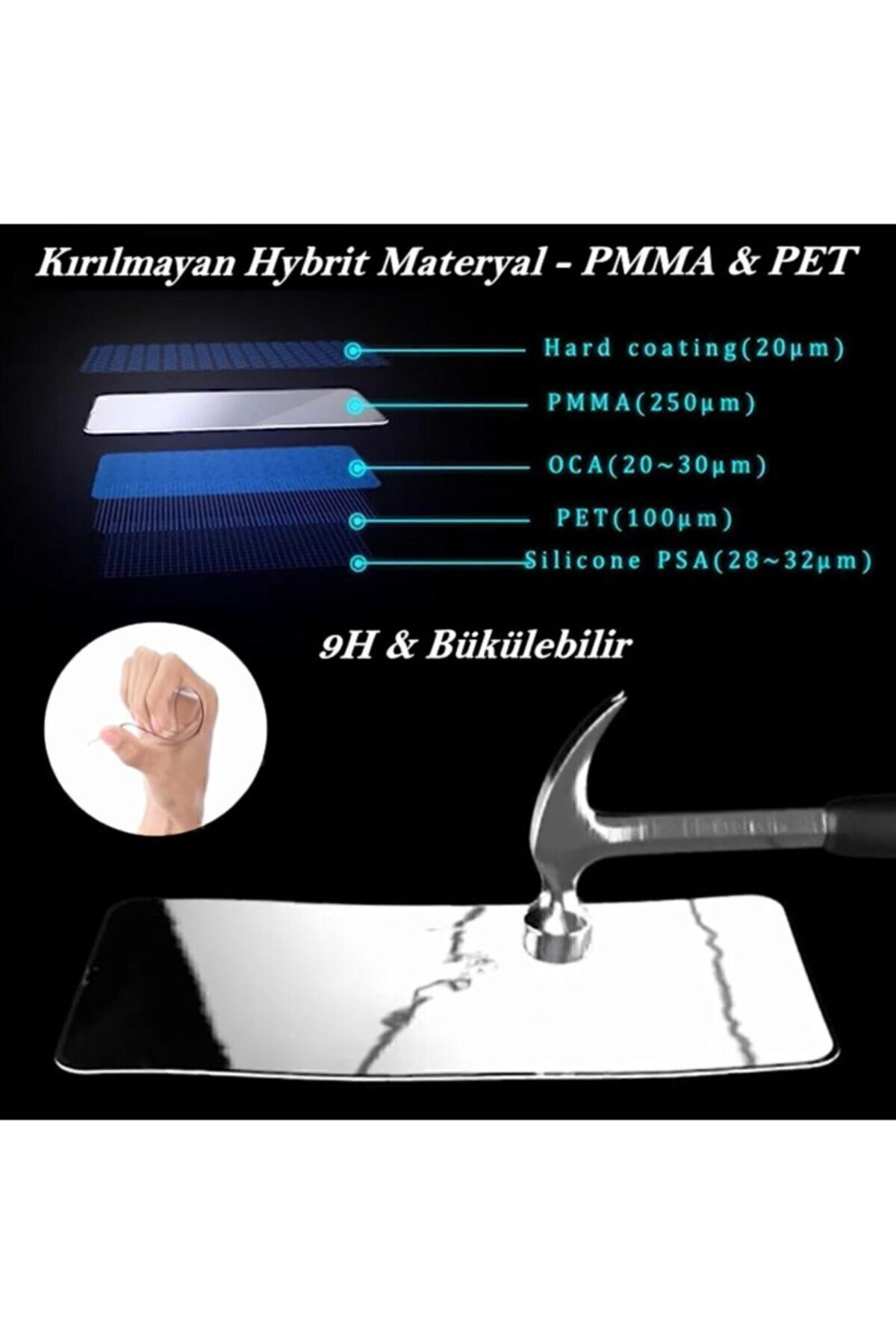 Iphone X / Xs Nano Film Koruyucu Flexible Cam 9d Kırılmaz Fiber (