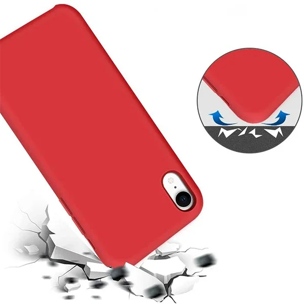 iPhone XR 6.1" Kadife İçi Liquid Silikon Kılıf - Sarılmaz Kaydırmaz