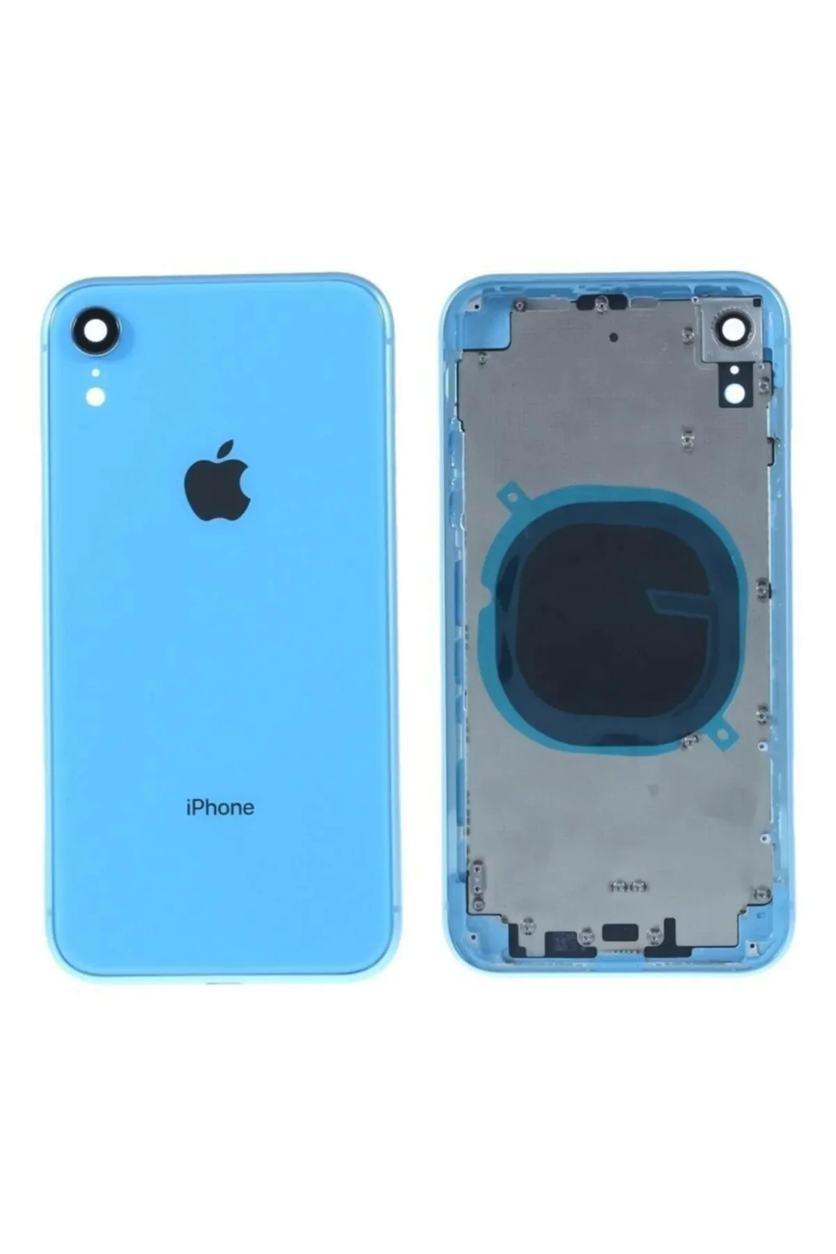 Iphone Xr A Kalite Boş Kasa Arka Kapak Mavi