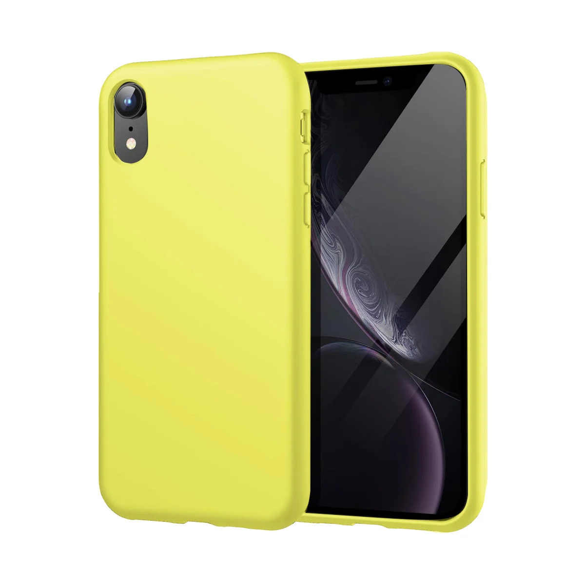 iPhone XR First Silikon Kılıf - Parlak Yeşil ve Premium Koruması