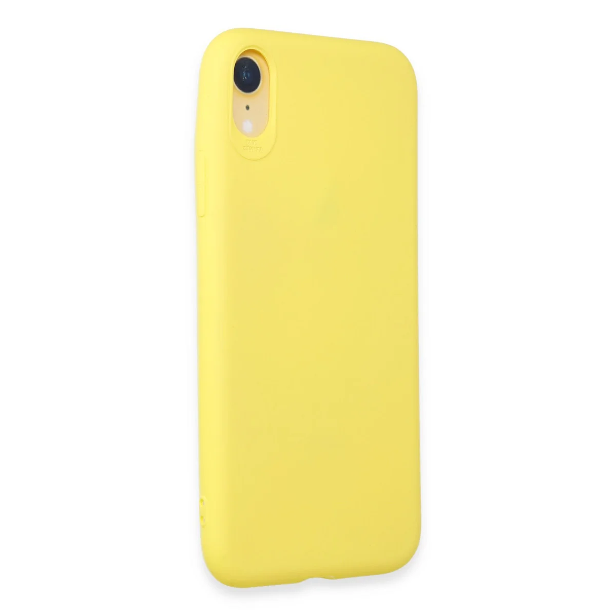 iPhone XR Kılıf - First Serisi Silikon Sarı, Ultra İnce ve Darbe Emici Koruma