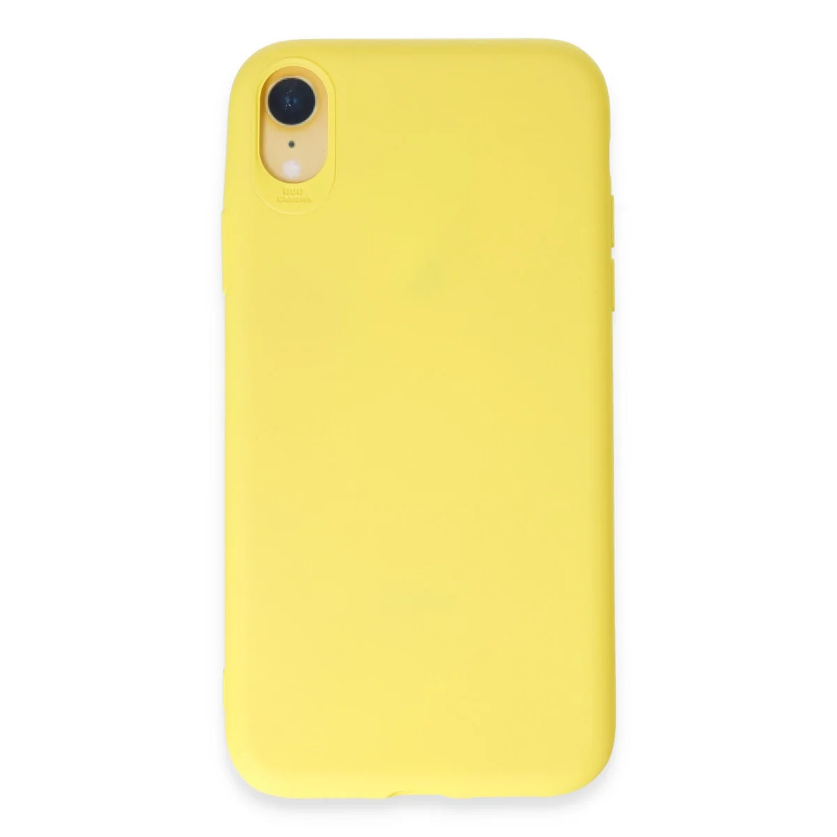 iPhone XR Kılıf - First Serisi Silikon Sarı, Ultra İnce ve Darbe Emici Koruma