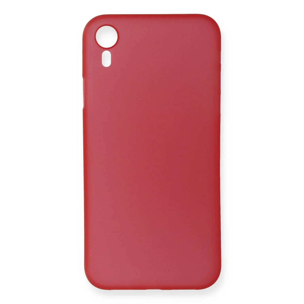 iPhone XR Kılıf - PP Ultra İnce Kırmızı Kapak Estetik ve Güvenli Koruma