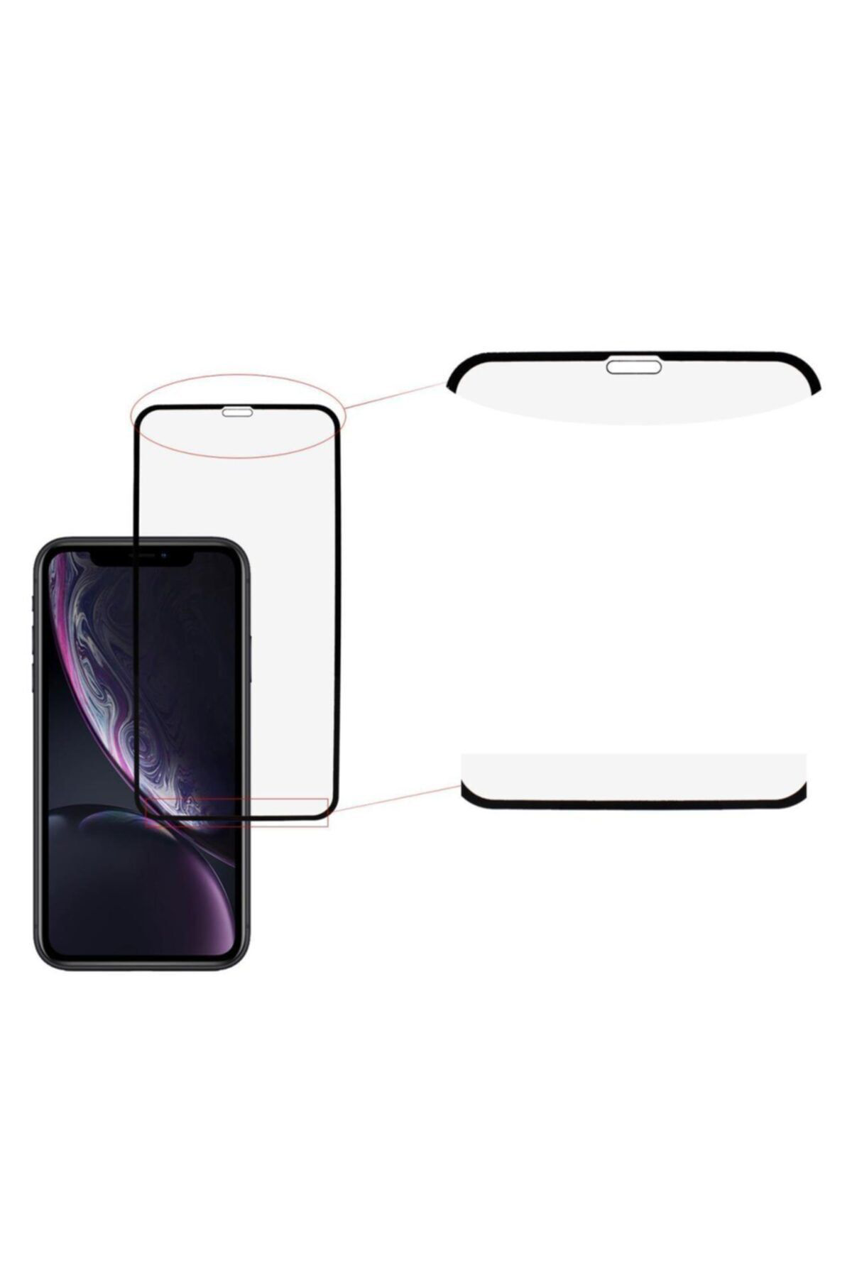 Iphone Xr Uyumlu Siyah Seramik Nano Ekran Koruyucu Tam Kaplayan K