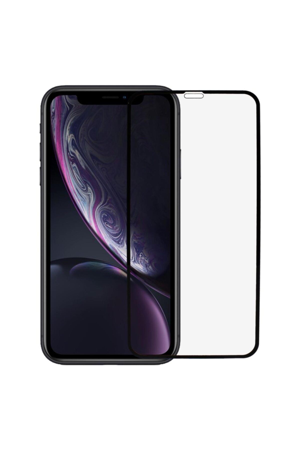 Iphone Xr Uyumlu Siyah Seramik Nano Ekran Koruyucu Tam Kaplayan K