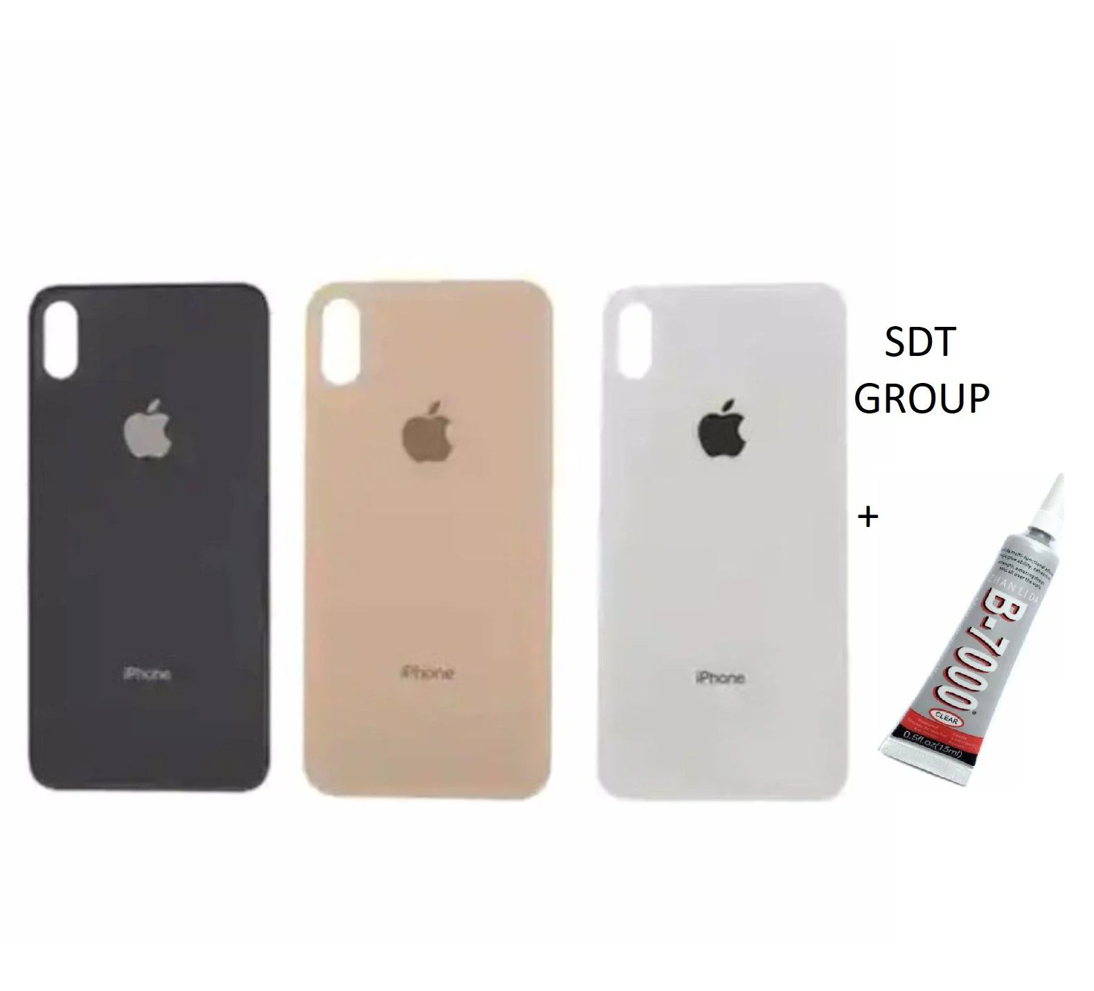 iPhone XS Arka Batarya Pil Kapağı SİYAH (B7000 15 iPhone XS Arka Batarya Pil Kapağı SİYAH (B7000 15