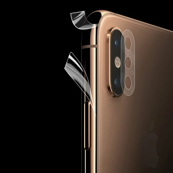 iPhone XS Hidrojel Hayalet Yan Alt Üst Kamera Kaplama - 5775 | Kamera Koruyucu