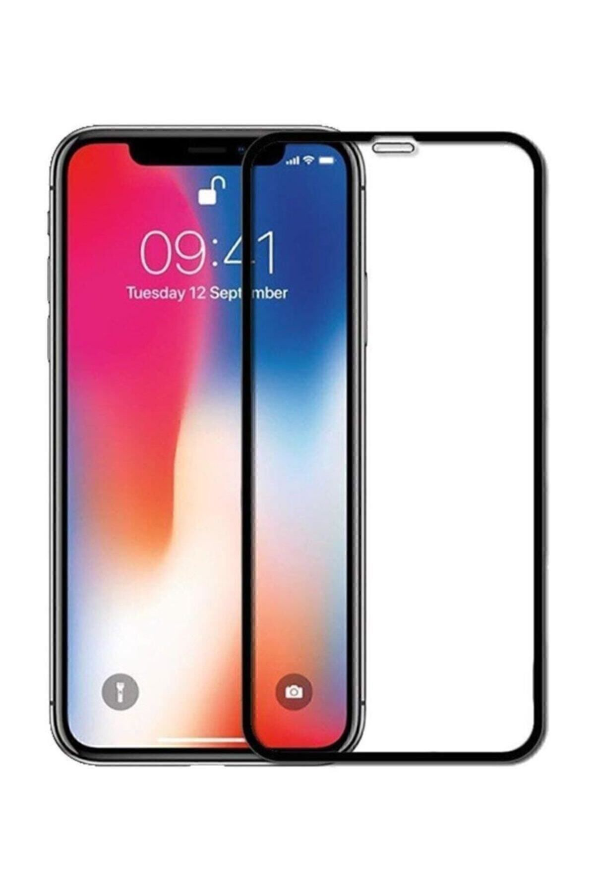Iphone Xs Max 5d Tam Kaplayan Nano Kırılmaz Cam