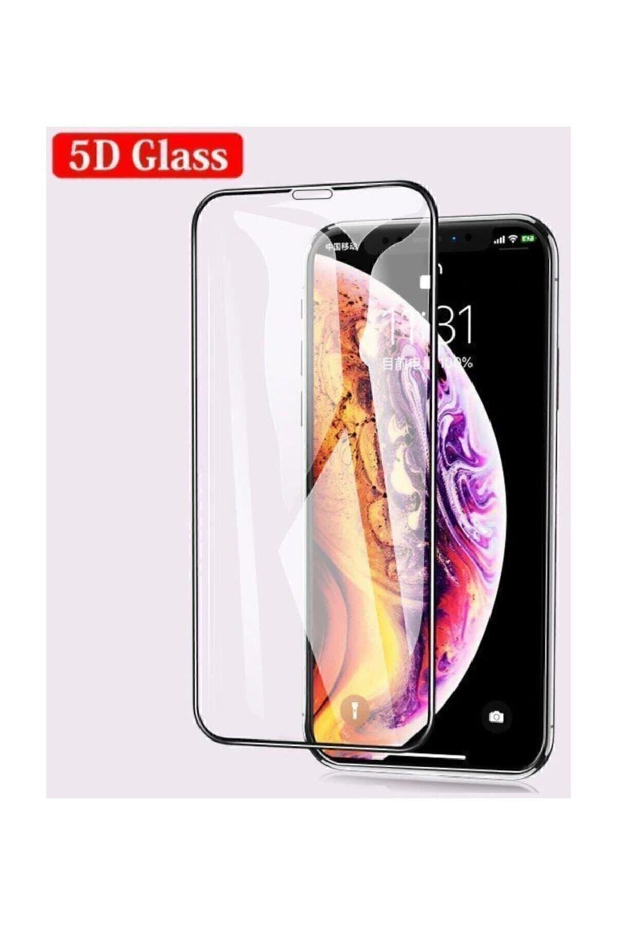 Iphone Xs Max 5d Tam Kaplayan Nano Kırılmaz Cam