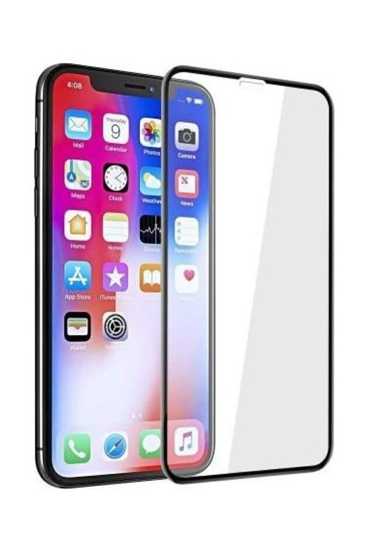 Iphone Xs Max Kavisli Tam Kaplayan 9d Ekran Koruyucu Film
