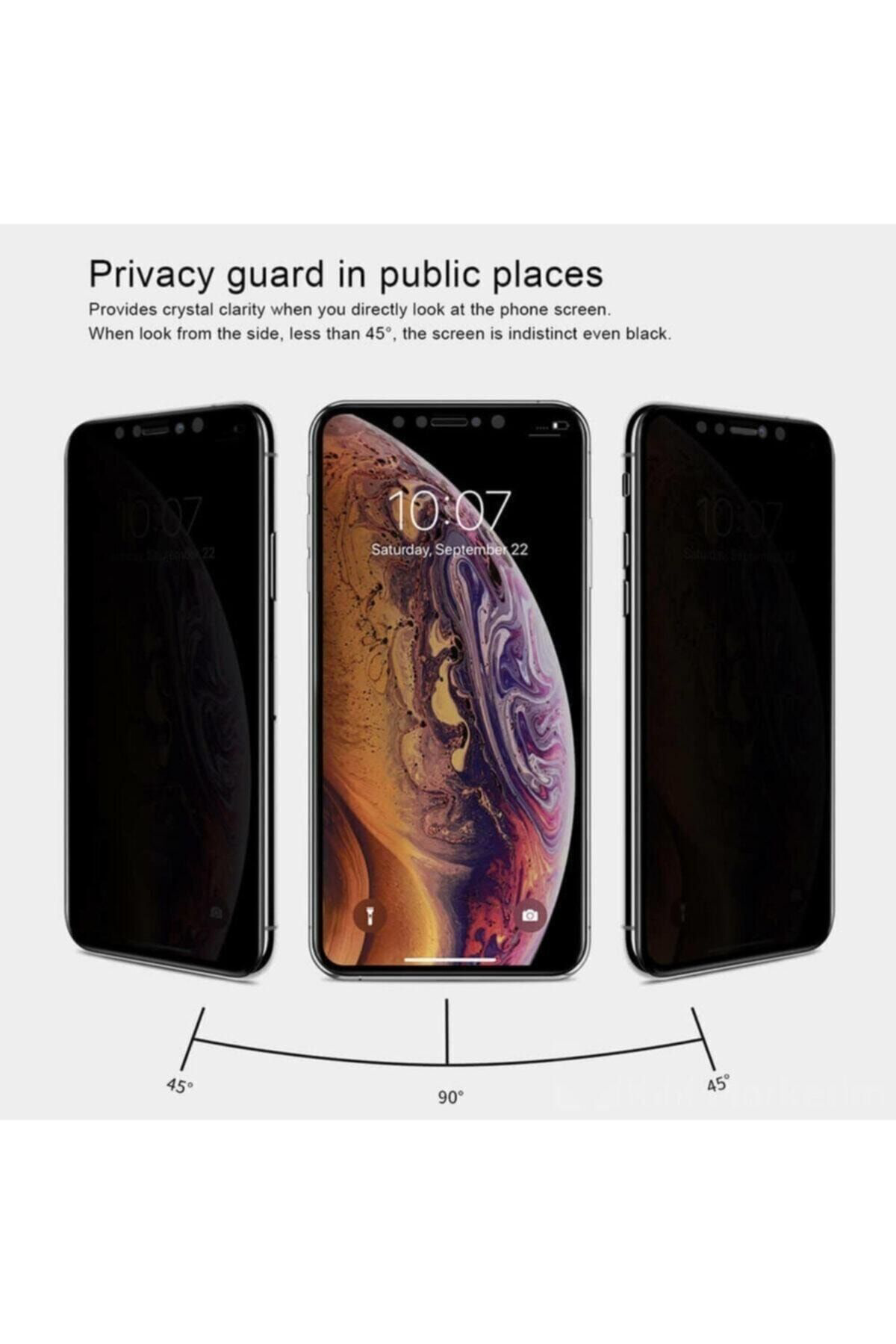 Iphone Xs Max Kavisli Gizlilik Filtreli Zengin Çarşım Hayalet Ekr