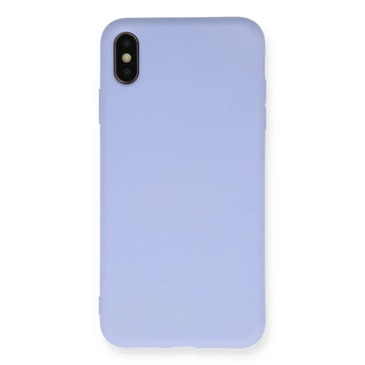 iPhone XS Max Kılıf Nano İçi Kadife Silikon - Lila