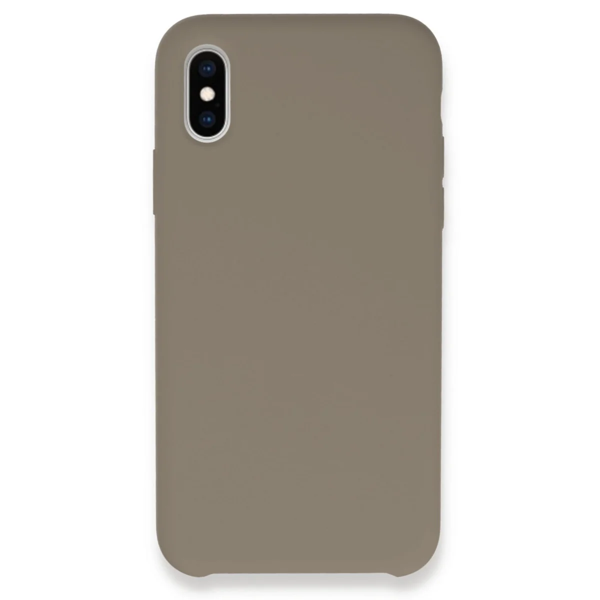 iPhone XS Max Kılıf Lansman Legant Silikon - Bej | Kadifeli Silikon Kılıf
