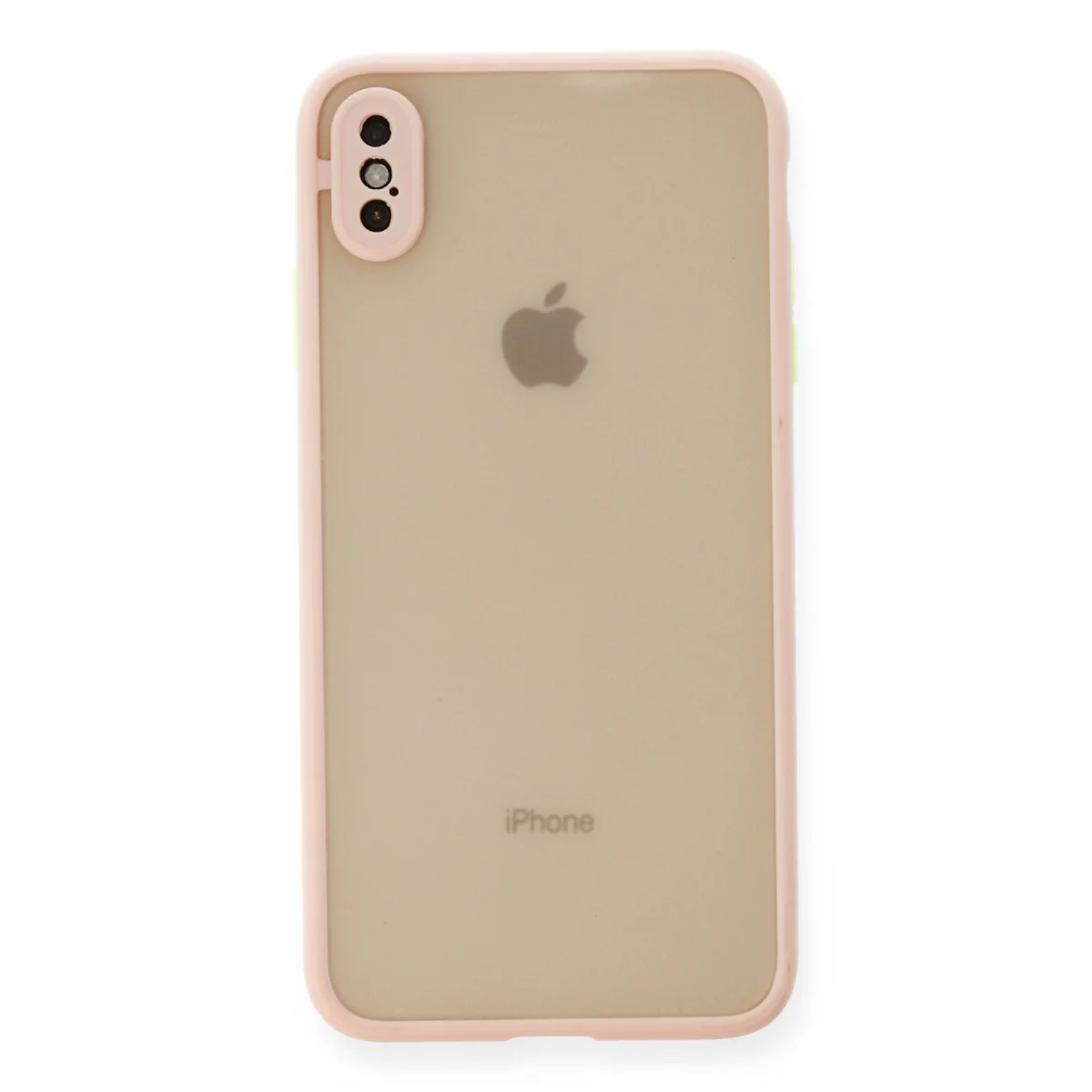 iPhone XS Max Kılıf Montreal Silikon Kapak - Pembe (Yüksek Koruma ve Şık Tasarım)