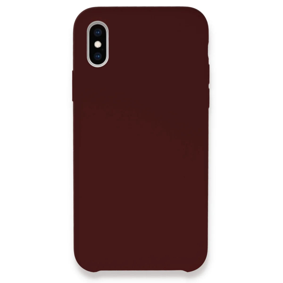 iPhone XS Max Lansman Legant Silikon Kılıf - Bordo Renkli Korumalı Kılıf