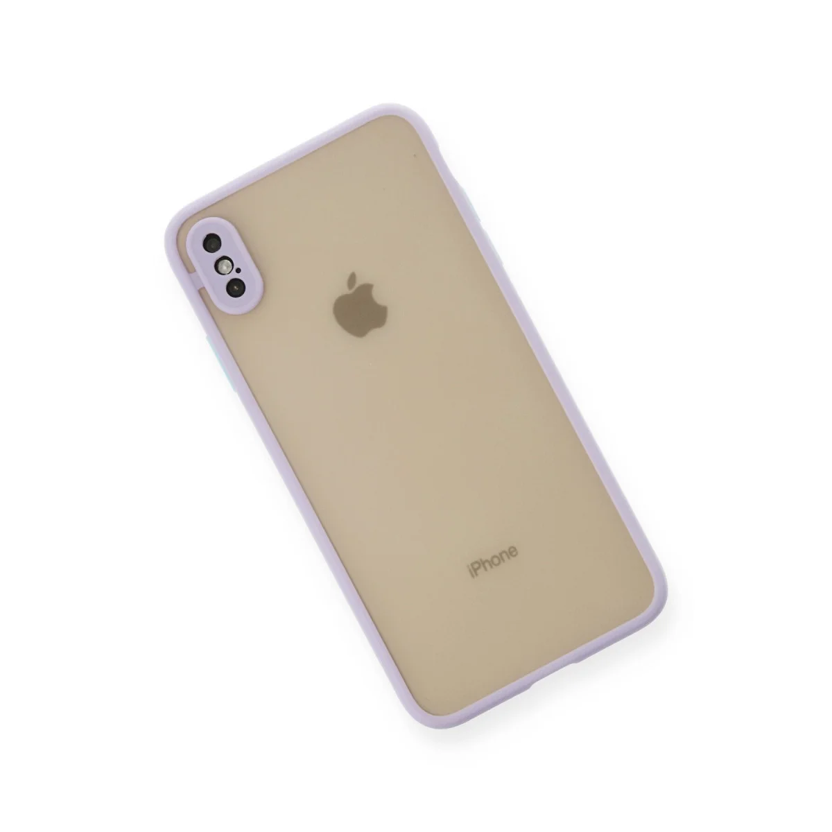 iPhone XS Max Montreal Silikon Kılıf - Mor Kamera Korumalı Zırhlı Kılıf