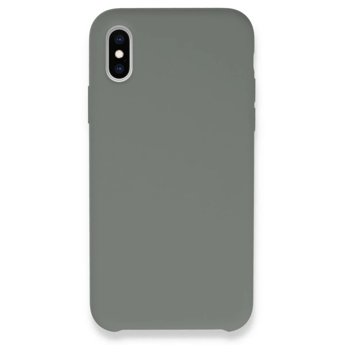 iPhone XS Max Silikon Kılıf Lansman Legant Gri - Özel Tasarım ve Yüksek Koruma