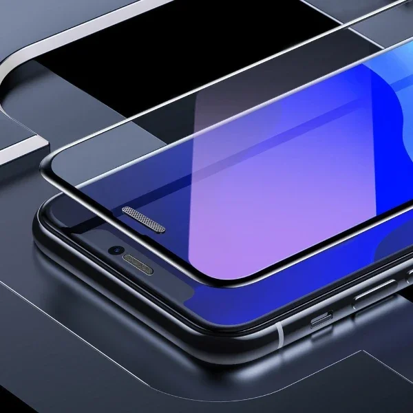 iPhone XS-X 5.5" Anti Mavi Işık Full Cam Ekran Koruyucu 2’li Set - Göz Yorgunluğunu Azaltır