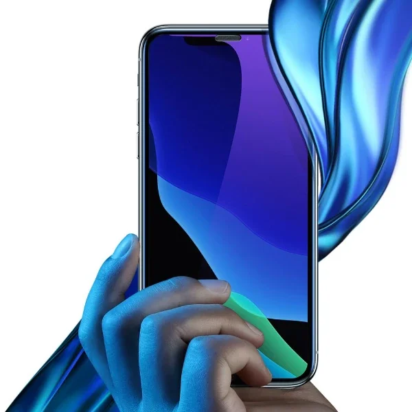 iPhone XS-X 5.5" Anti Mavi Işık Full Cam Ekran Koruyucu 2’li Set - Göz Yorgunluğunu Azaltır