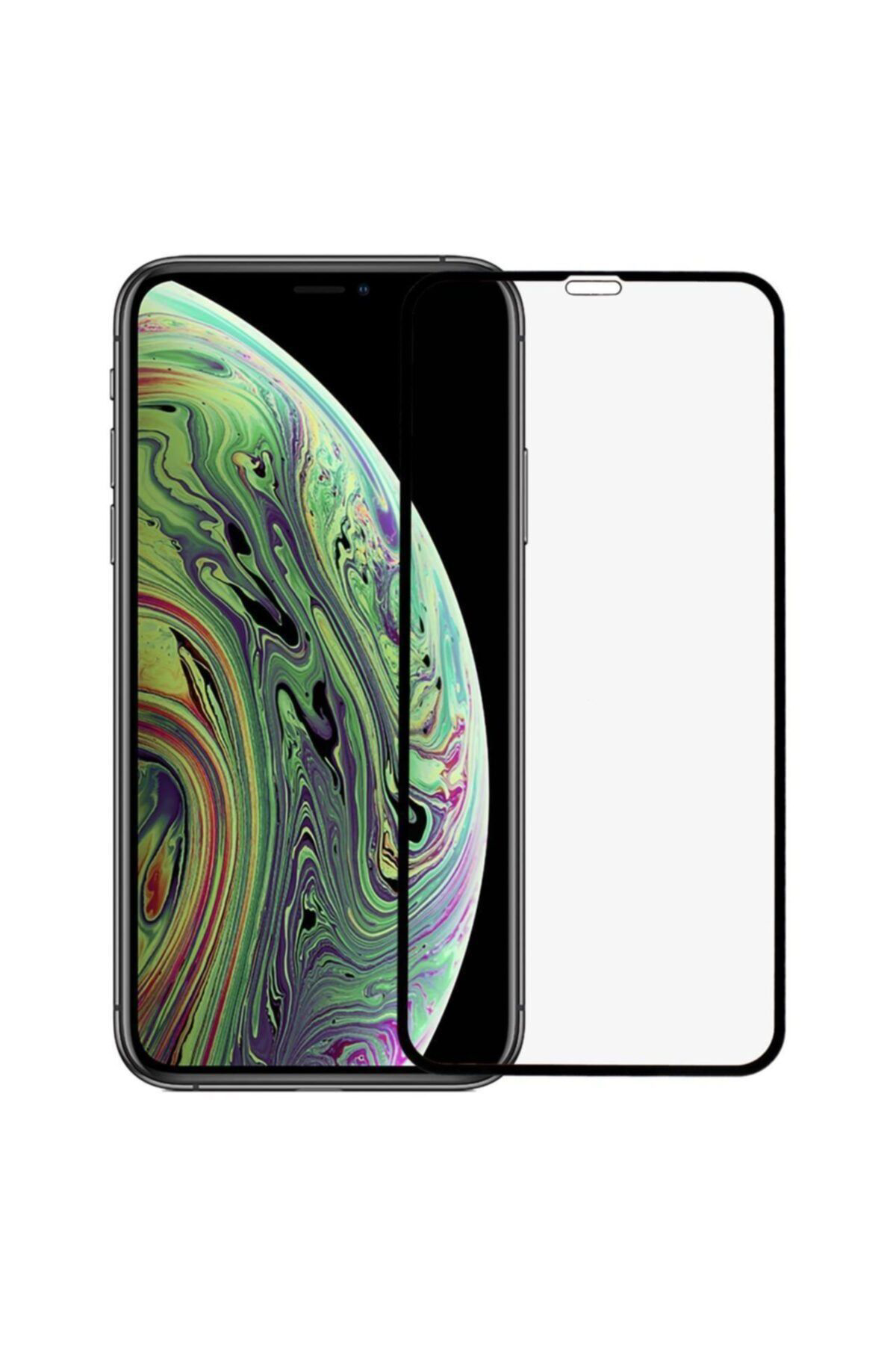 Iphone X/xs Uyumlu Siyah Seramik Nano Ekran Koruyucu Tam Kaplayan