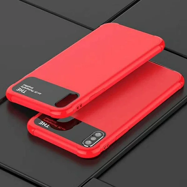 iPhone X/Xs/10 Premium Silikon + Cam Kılıf - Çizilmez, Şok Koruması, 5775