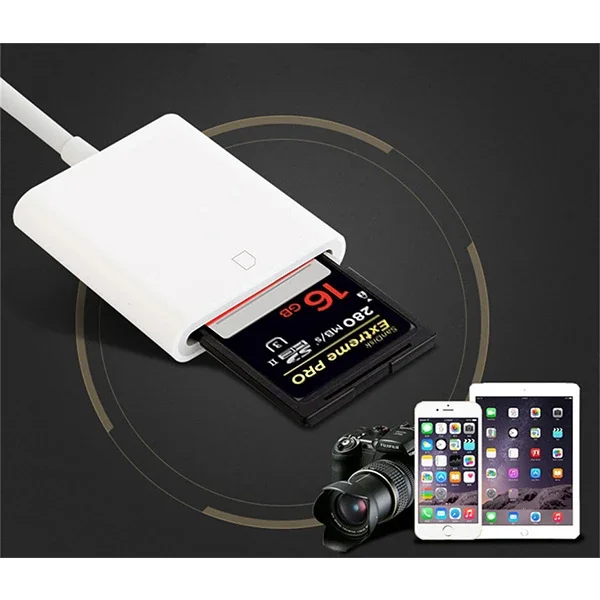 İPhone/İPad Lightning To SD Kart Hafıza Kart Adaptörü NK105-1852