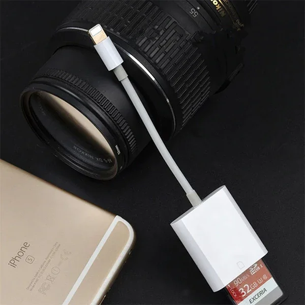 İPhone/İPad Lightning To SD Kart Hafıza Kart Adaptörü NK105-1852
