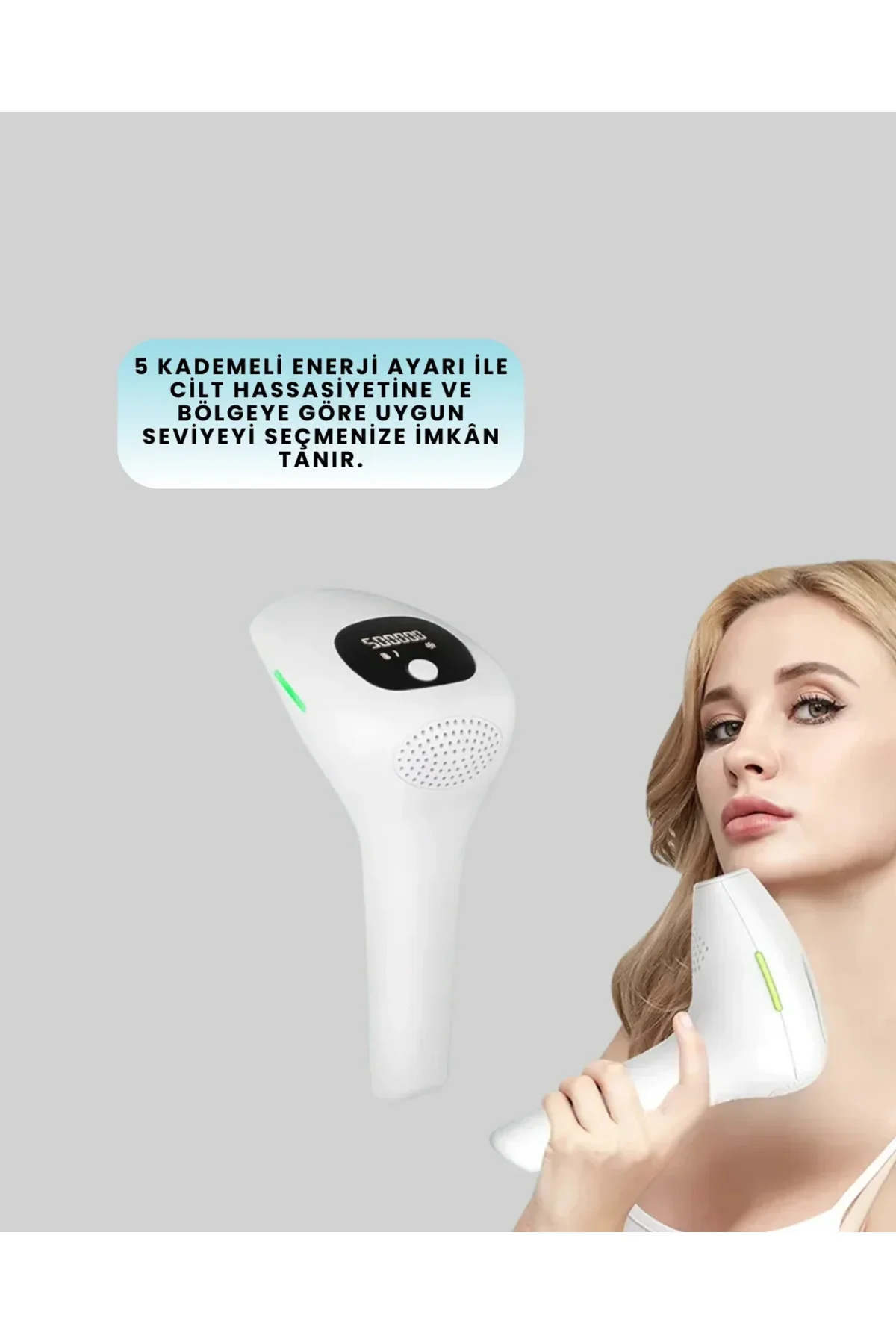 IPL Lazer Teknolojili Dijital Ekranlı Epilasyon Cihazı