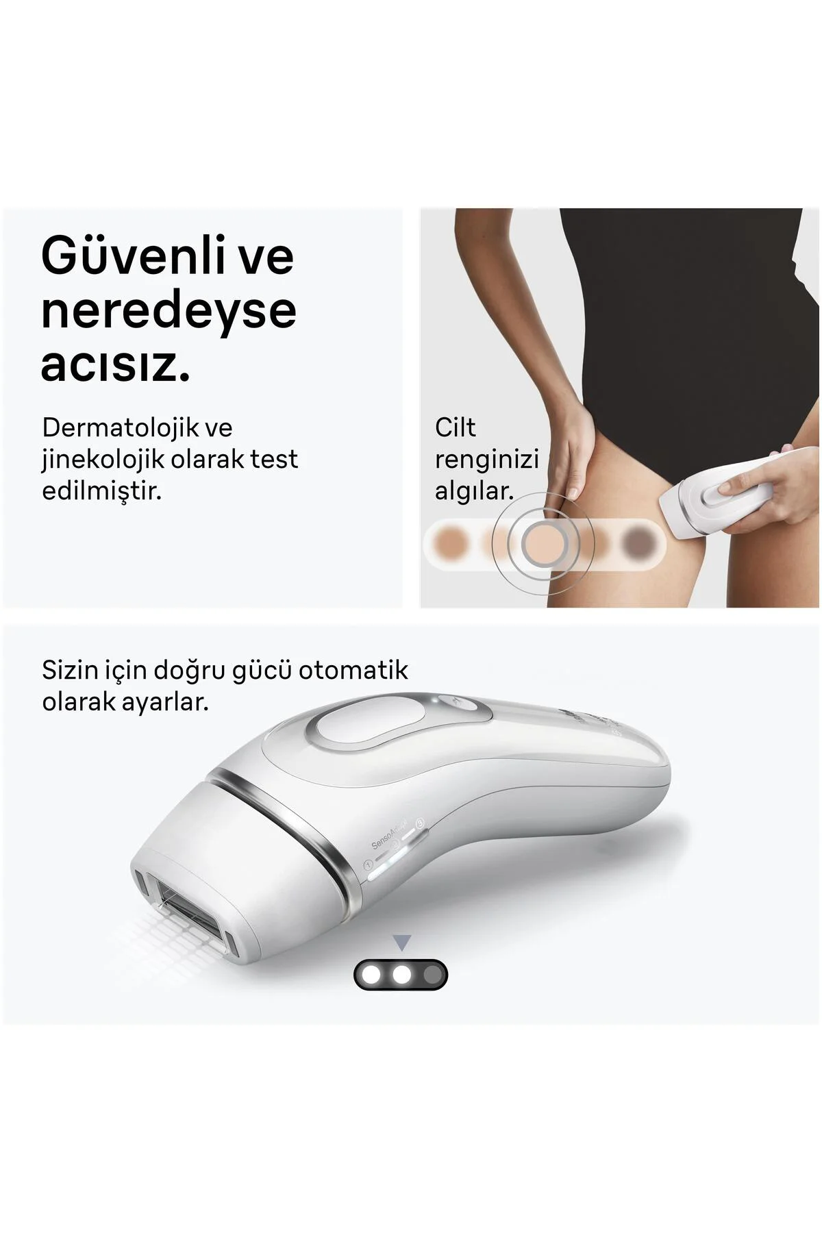 IPL Silk·expert Pro 3, Evde Lazerle Tüy Alma, Çanta, Gillette Ven