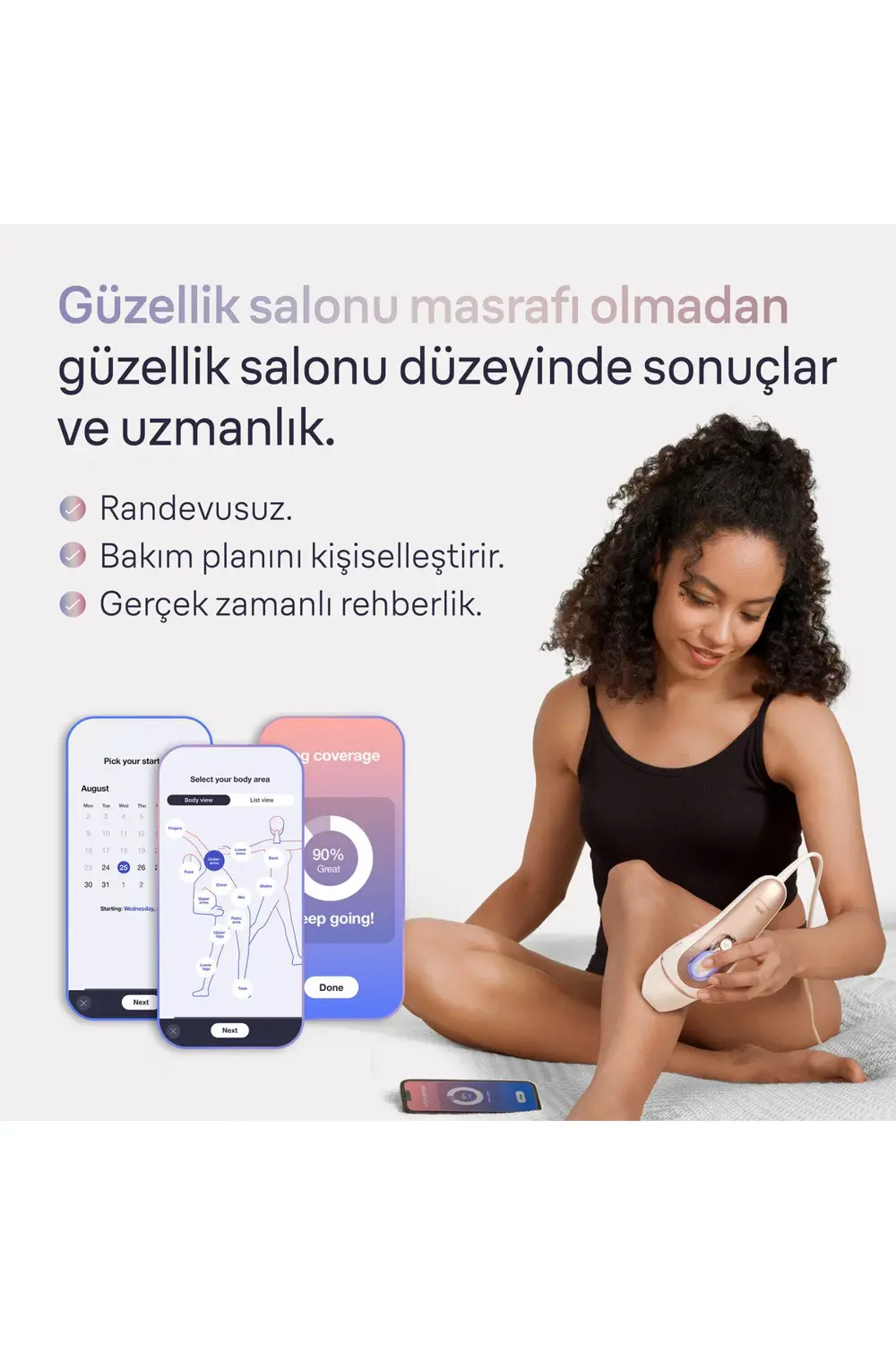 IPL Skin i·expert, Evde Tüy Alma, Ücretsiz Uygulama, Çanta, Gille