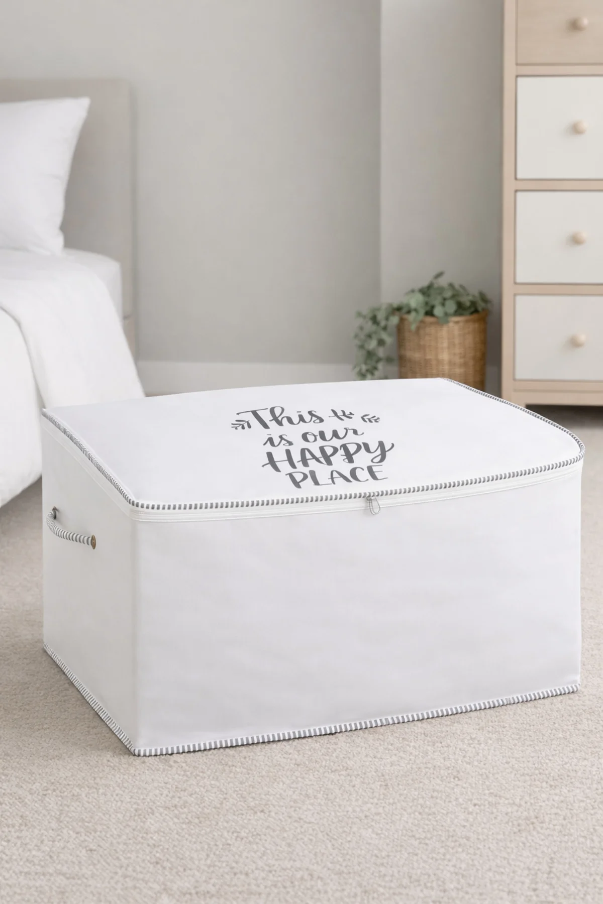 İpli Baskılı Yorgan Hurcu Düzenleyici Organizer Hurç