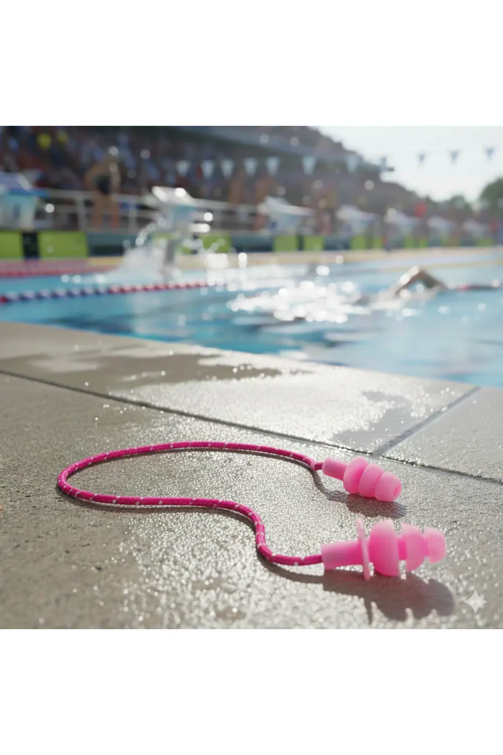 İpli Kulak Tıkacı - Yüzücü Kulak Tıkacı - Yüzme Bandı - Kulak Tıp