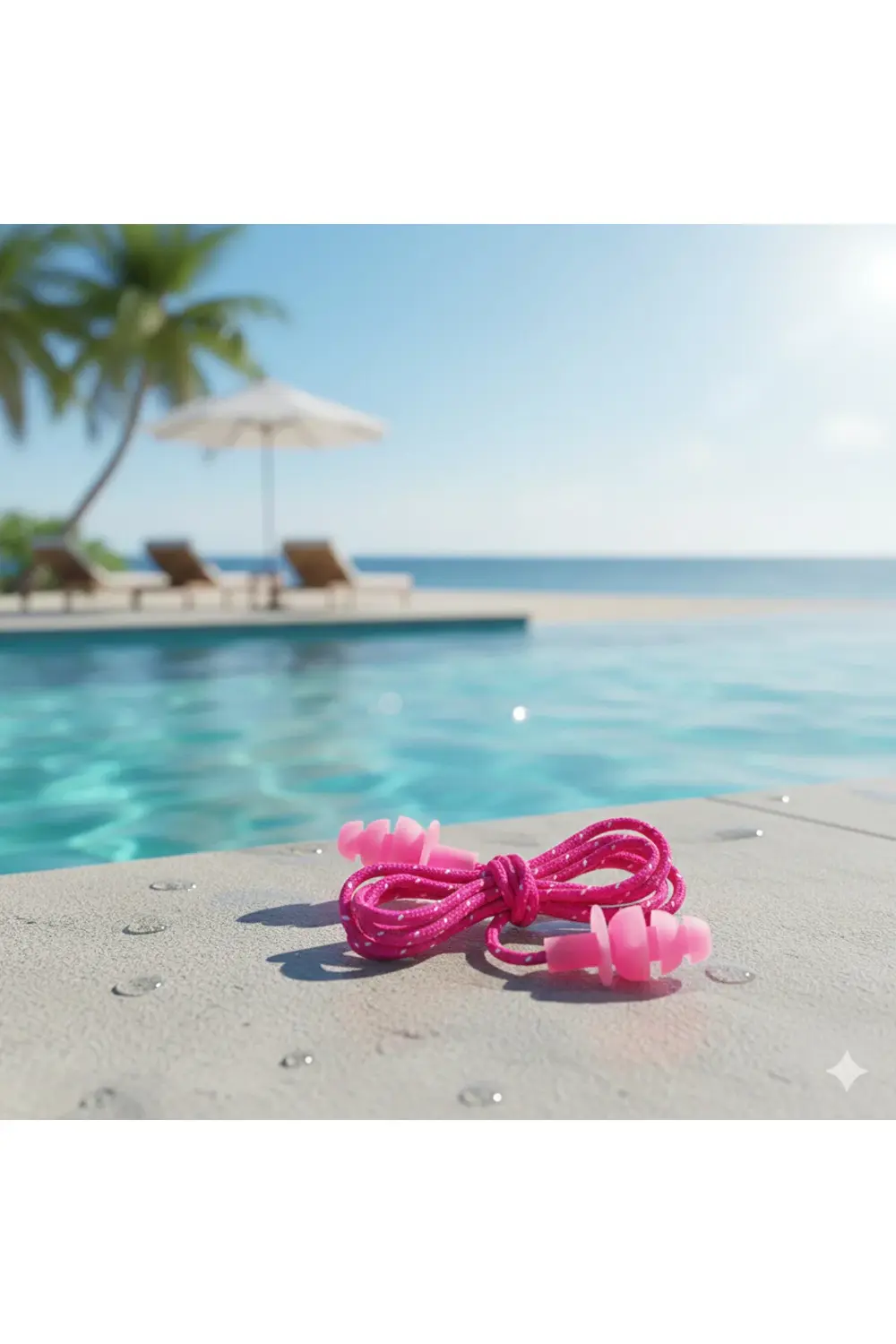 İpli Kulak Tıkacı - Yüzücü Kulak Tıkacı - Yüzme Bandı - Kulak Tıp