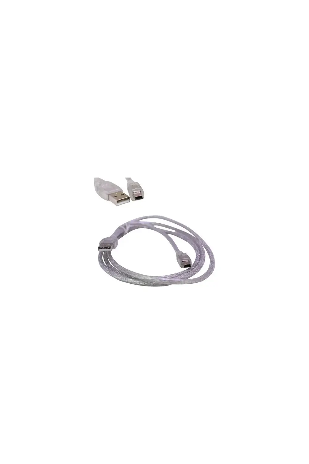 Ipod Şarj Aleti Kablosu USB 5 Pin Geniş 1.5 Metre Şeffaf Powermas