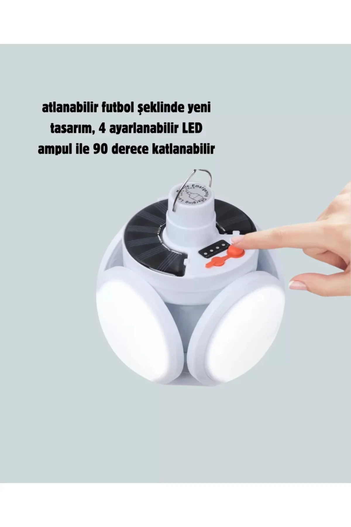 IPX4 Suya Dayanıklı, Katlanabilir LED Kamp Lambası ve Acil Durum 