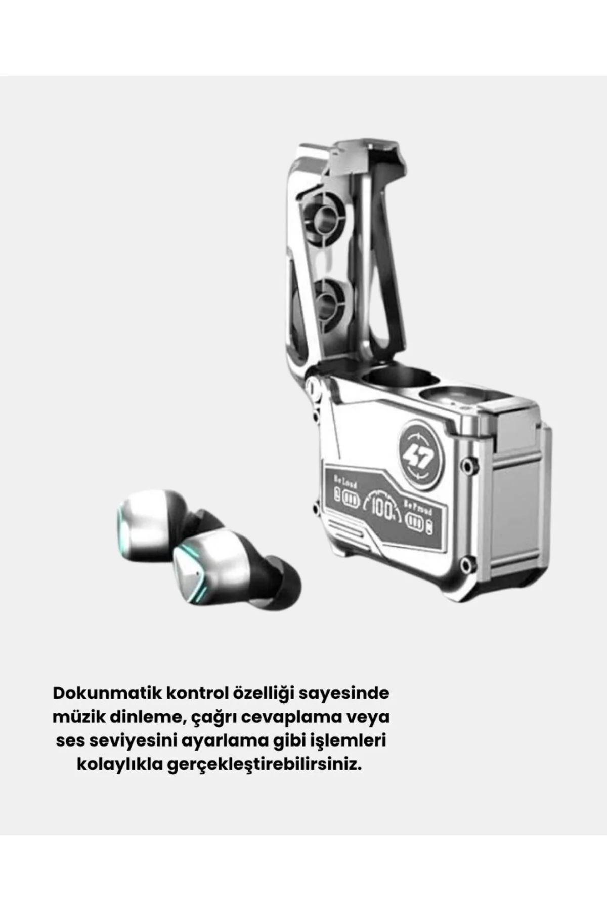 Ipx5 Su Geçirmez Kablosuz Bluetooth Kulaklık – Powerbank Şarj Kutulu, Düşük Gecikmeli Oyun Modu