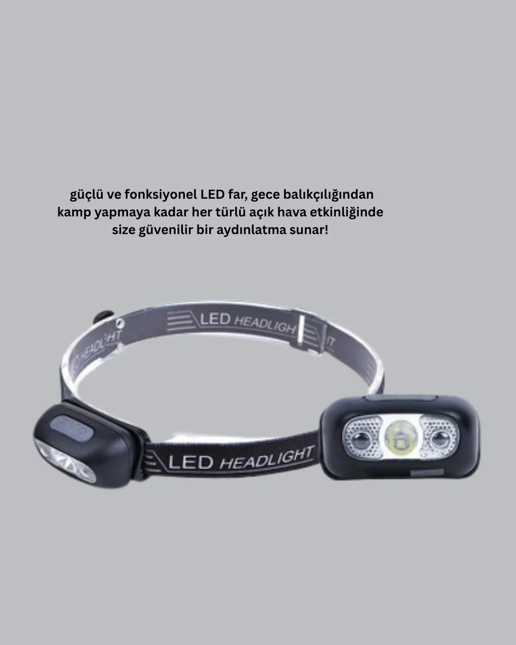 Ipx5 Su Geçirmez Şarjlı Led Kafa Feneri Hareket Sensörlü, Ayarlan