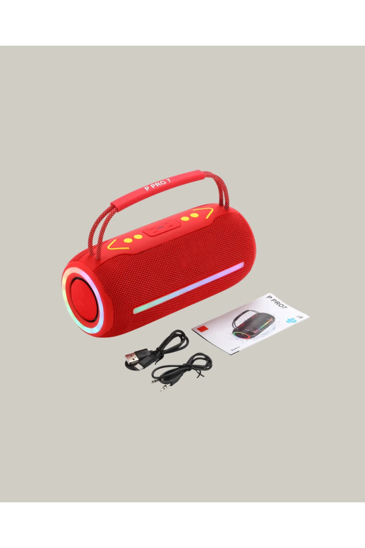 IPX6 Su Geçirmez RGB LED Işıklı Taşınabilir Bluetooth Hoparlör 24