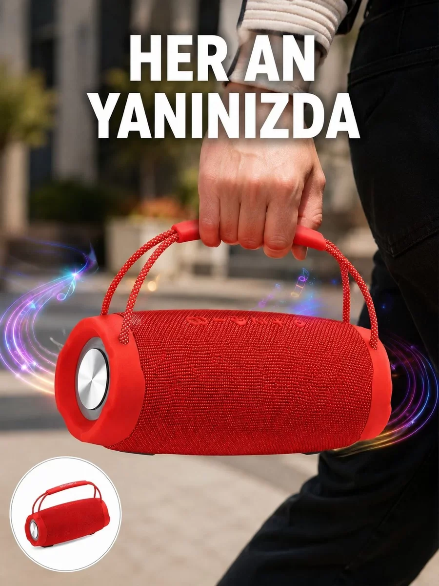 IPX6 Suya Dayanıklı Bluetooth Hoparlör - 10W Güçlü Stereo Ses
