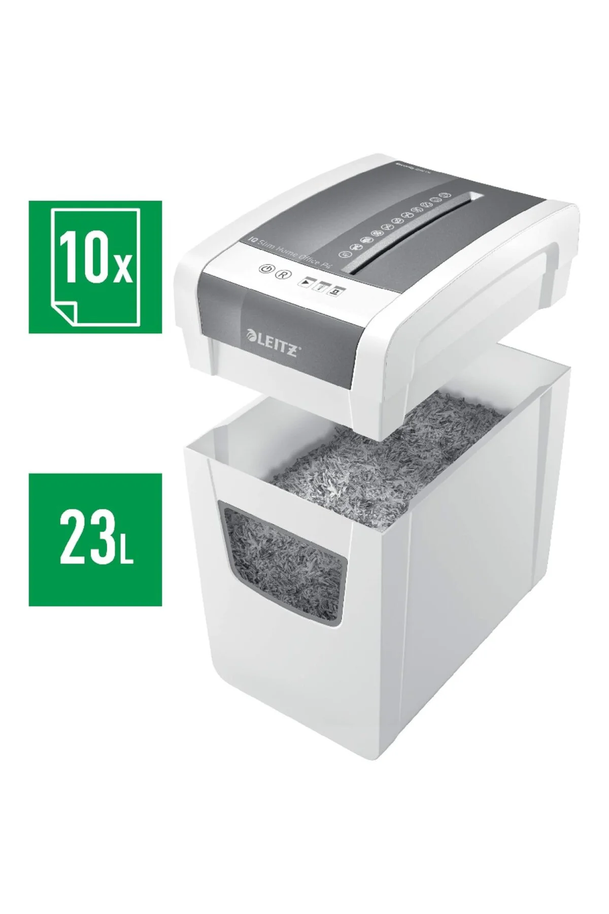 IQ SL Home Office kağıt öğütücü, güvenlik seviyesi P4, 10 yaprak kapasitesi (70-80 IQ SL Home Office kağıt öğütücü, güvenlik seviyesi P4, 10 yaprak kapasitesi (70-80