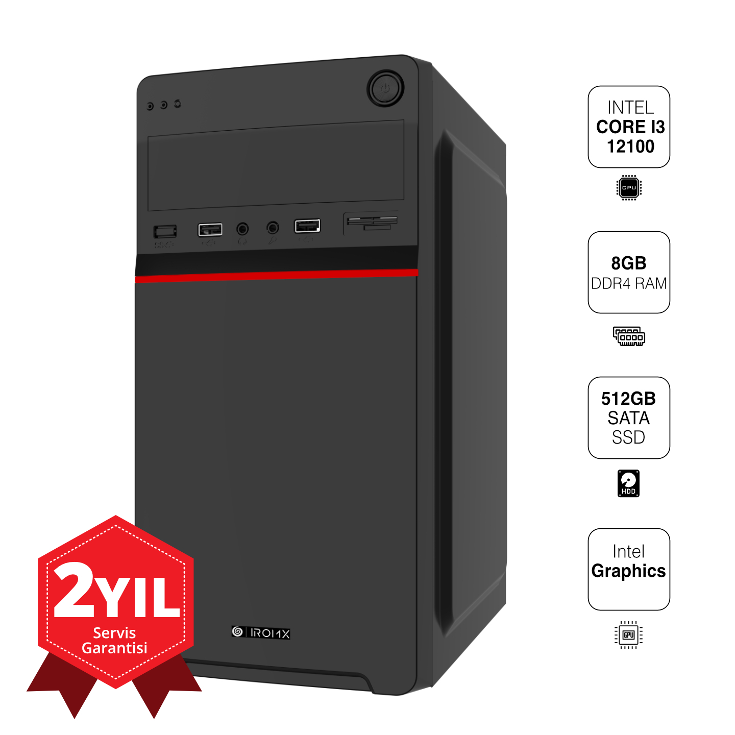 Diğer Marka İrb25-303 İ3-12100 8Gb 512Gb Ssd O/B Sistem Tavsiyesi