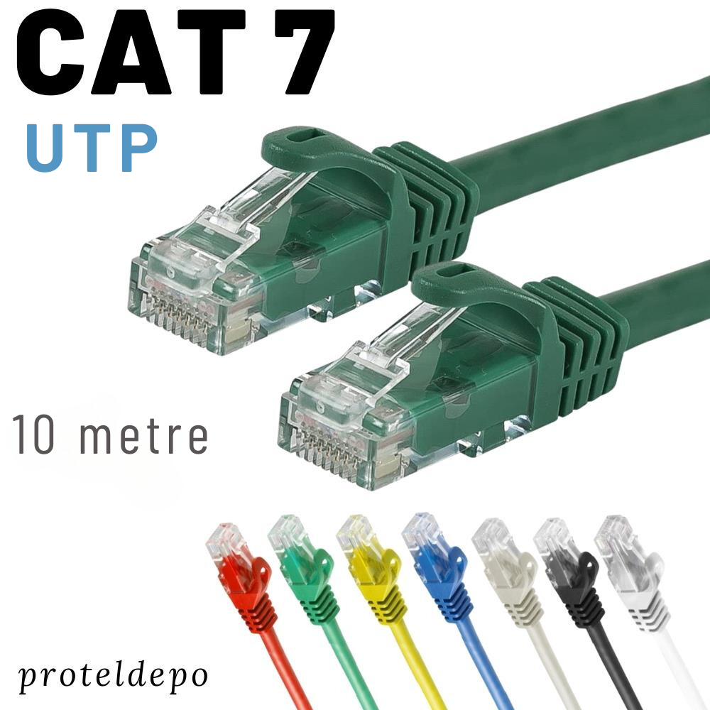 IRENIS 10 metre CAT7 Kablo Ethernet Network İnternet Lan Ağ Kablosu 