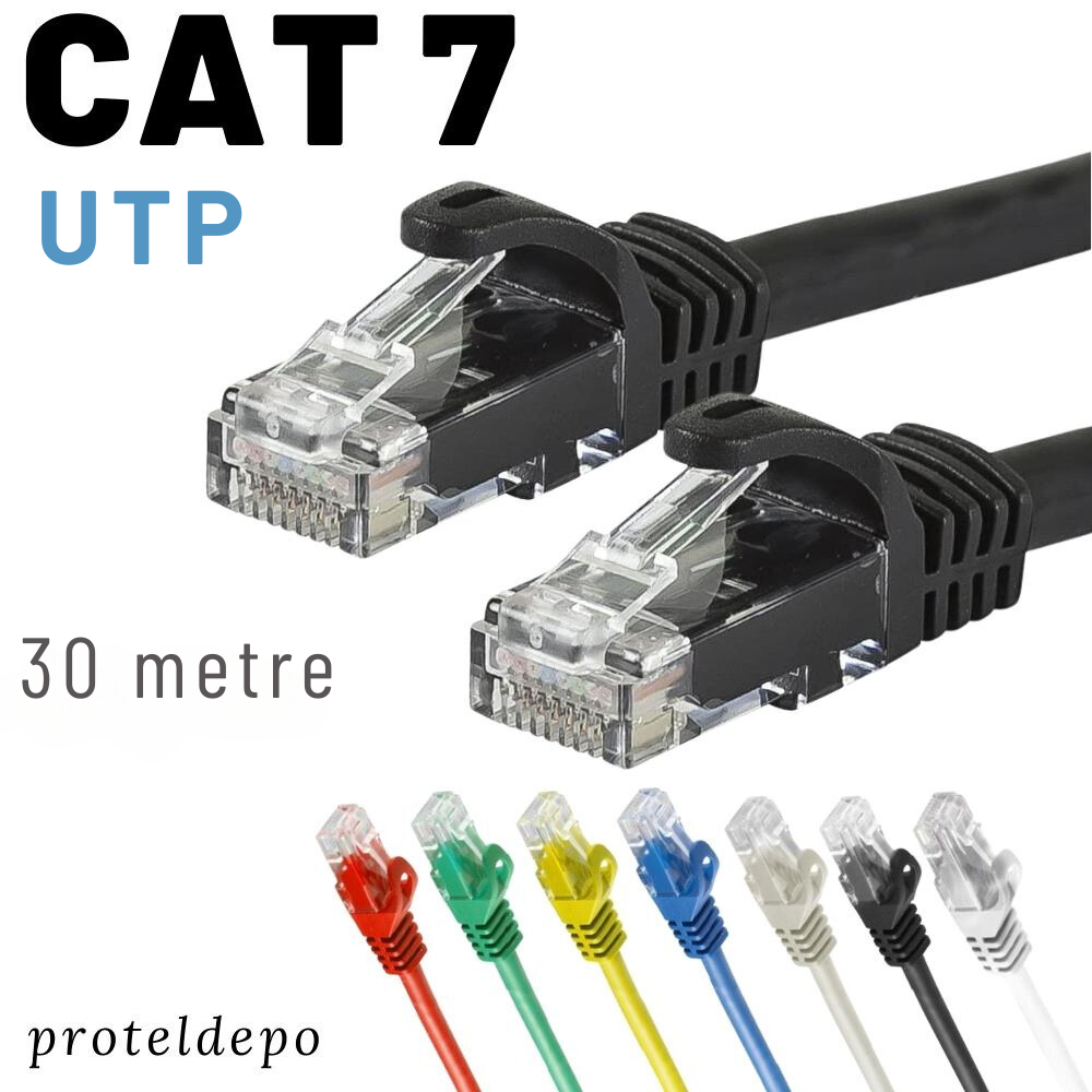 IRENIS 30 metre CAT7 Kablo Ethernet Network İnternet Lan Ağ Kablosu IRENIS 30 metre CAT7 Kablo Ethernet Network İnternet Lan Ağ Kablosu