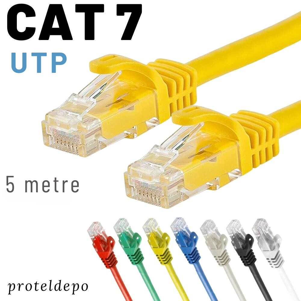IRENIS 5 metre CAT7 Kablo Ethernet Network İnternet Lan Ağ Kablosu IRENIS 5 metre CAT7 Kablo Ethernet Network İnternet Lan Ağ Kablosu