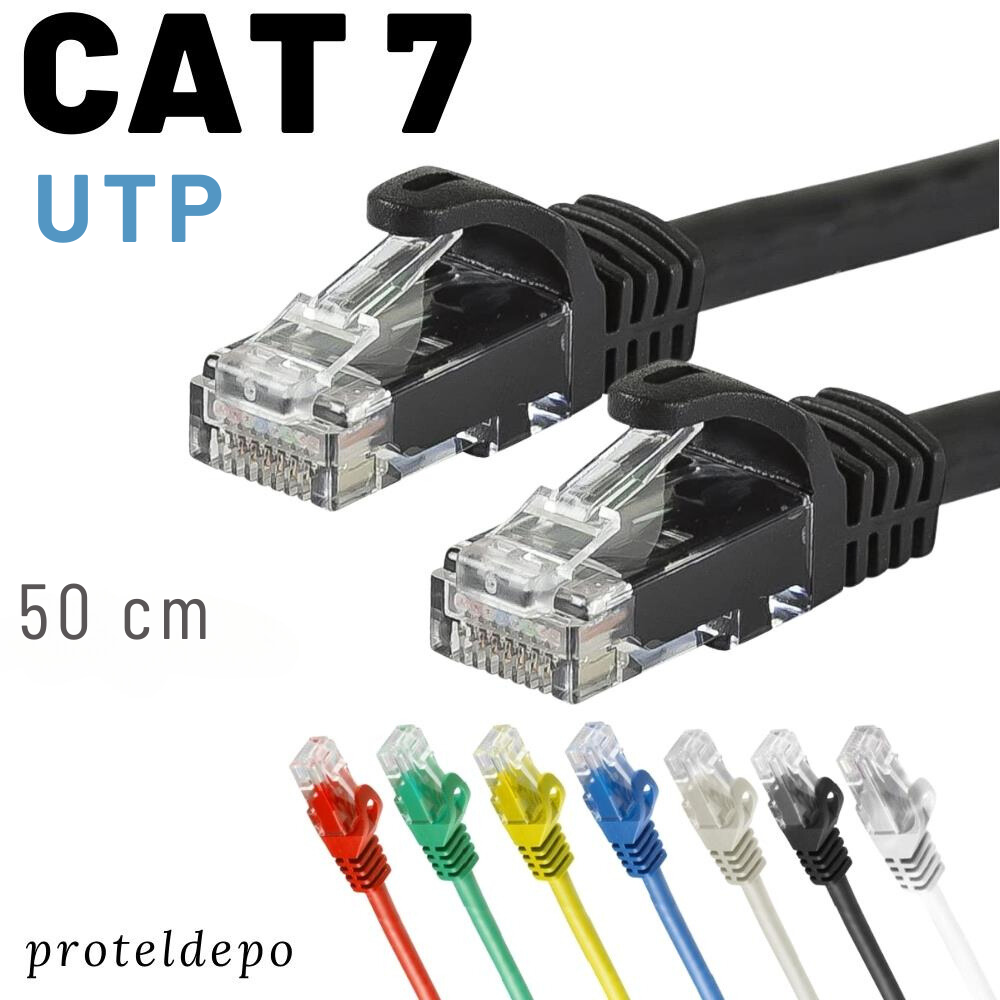 IRENIS 50 cm CAT7 UTP Kablo Ethernet Network İnternet Lan Ağ Kablosu IRENIS 50 cm CAT7 UTP Kablo Ethernet Network İnternet Lan Ağ Kablosu