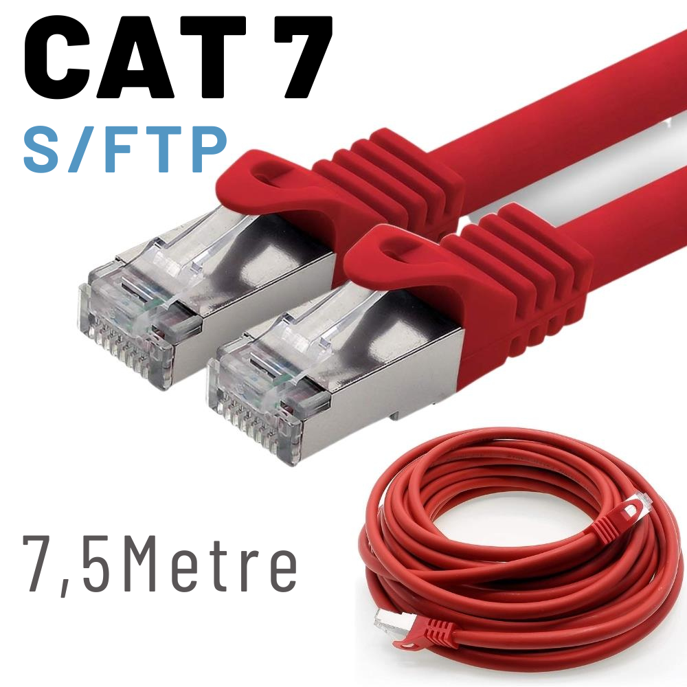 İrenis 7,5 Metre Cat7 Kablo S/Ftp Lszh Ethernet Network Lan Ağ Kablosu İrenis 7,5 Metre Cat7 Kablo S/Ftp Lszh Ethernet Network Lan Ağ Kablosu